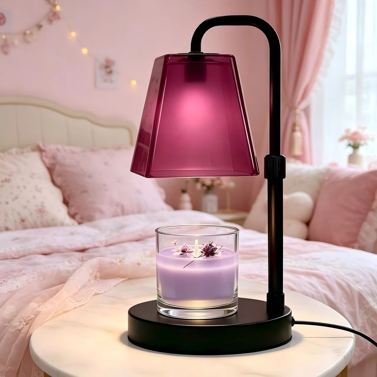 Rose Red Glass Candle Warmer L - Home Fragrance No 4 ulasan dan harga