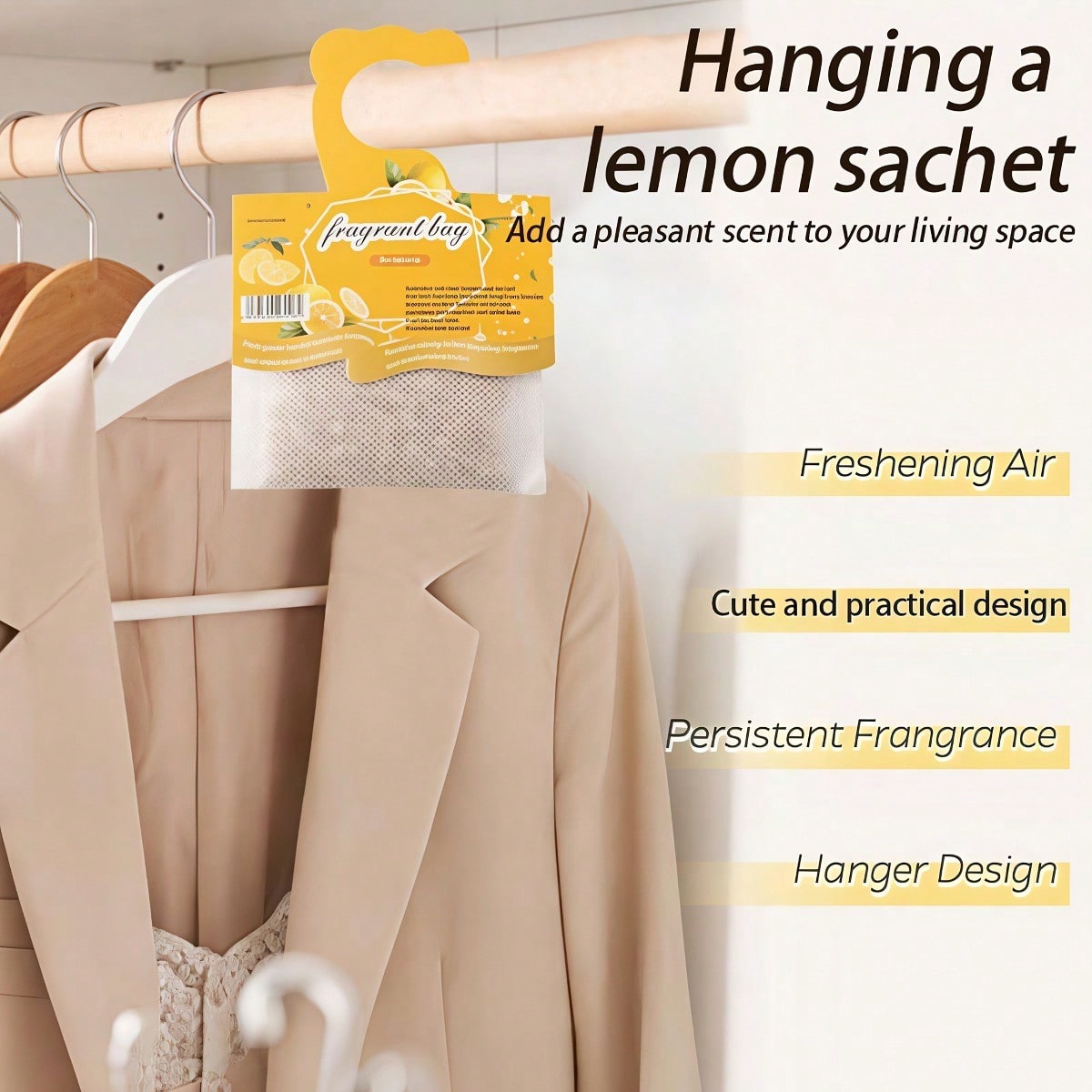 Hanging Lemon Scented Sachets, - Fragrance Home Decor ulasan dan harga