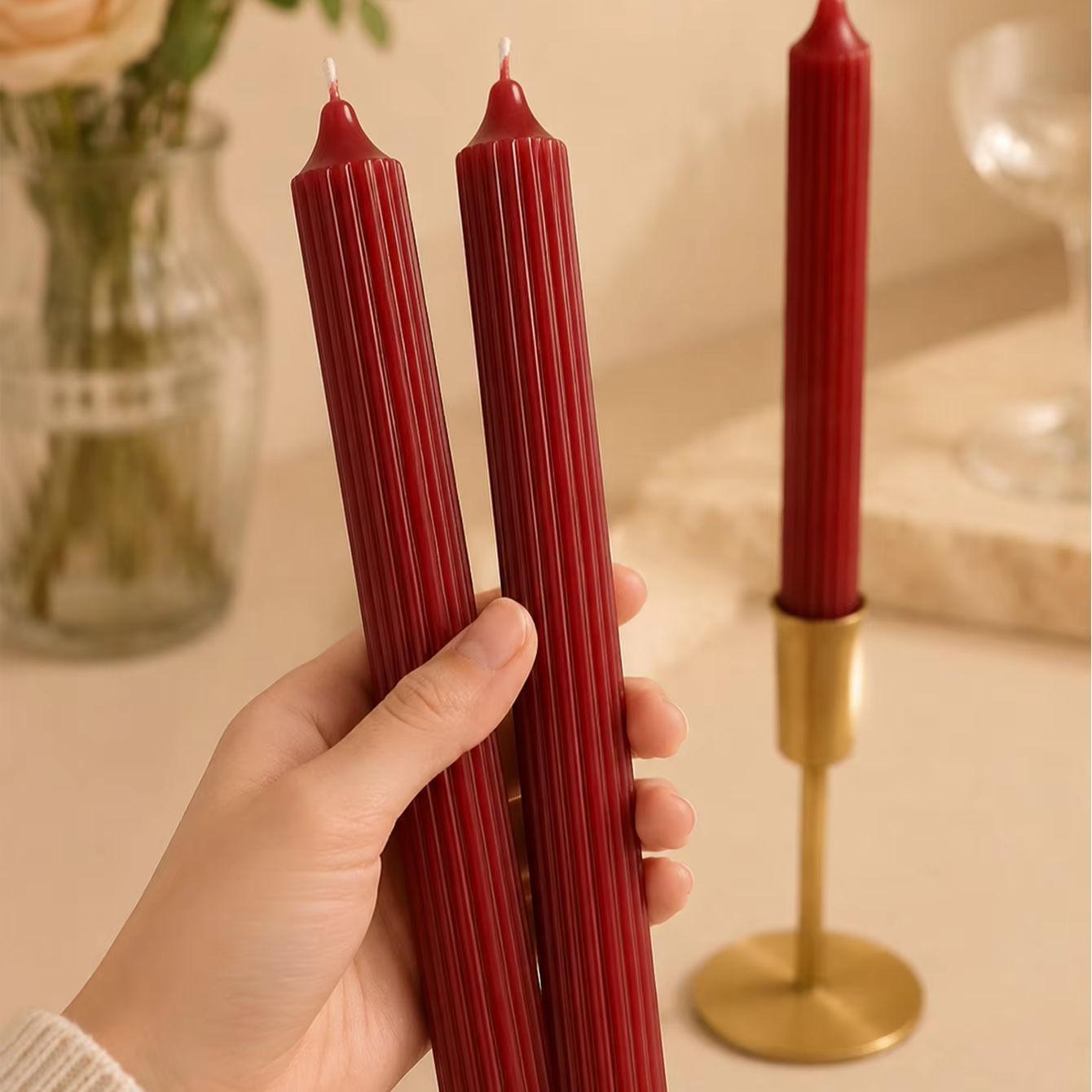4pcs 25cm Wine Red Aromatherap - Home Fragrance No 4 ulasan dan harga