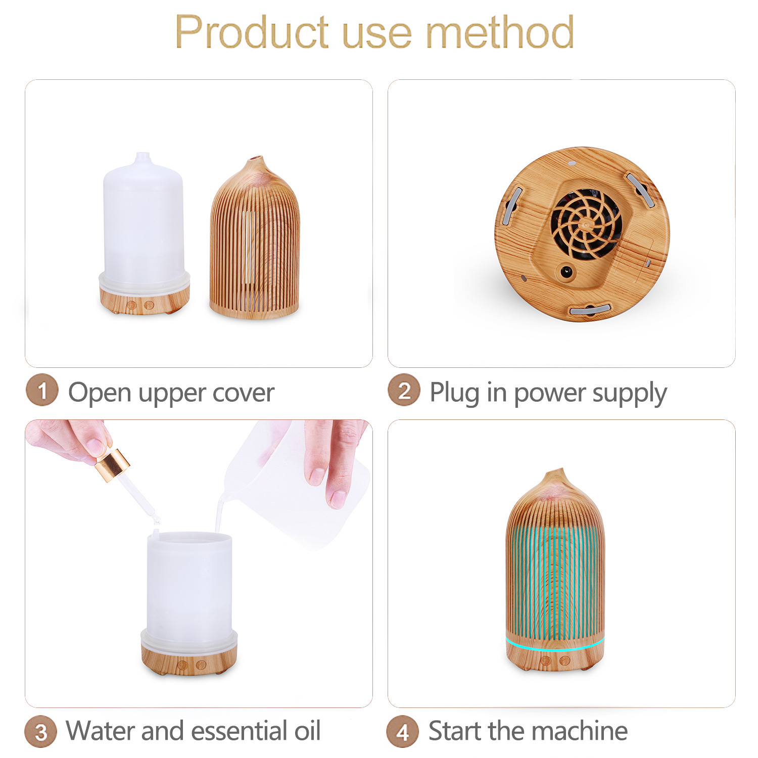 Aromatherapy Diffuser,200ml Va - Home Fragrance Piano ulasan dan harga