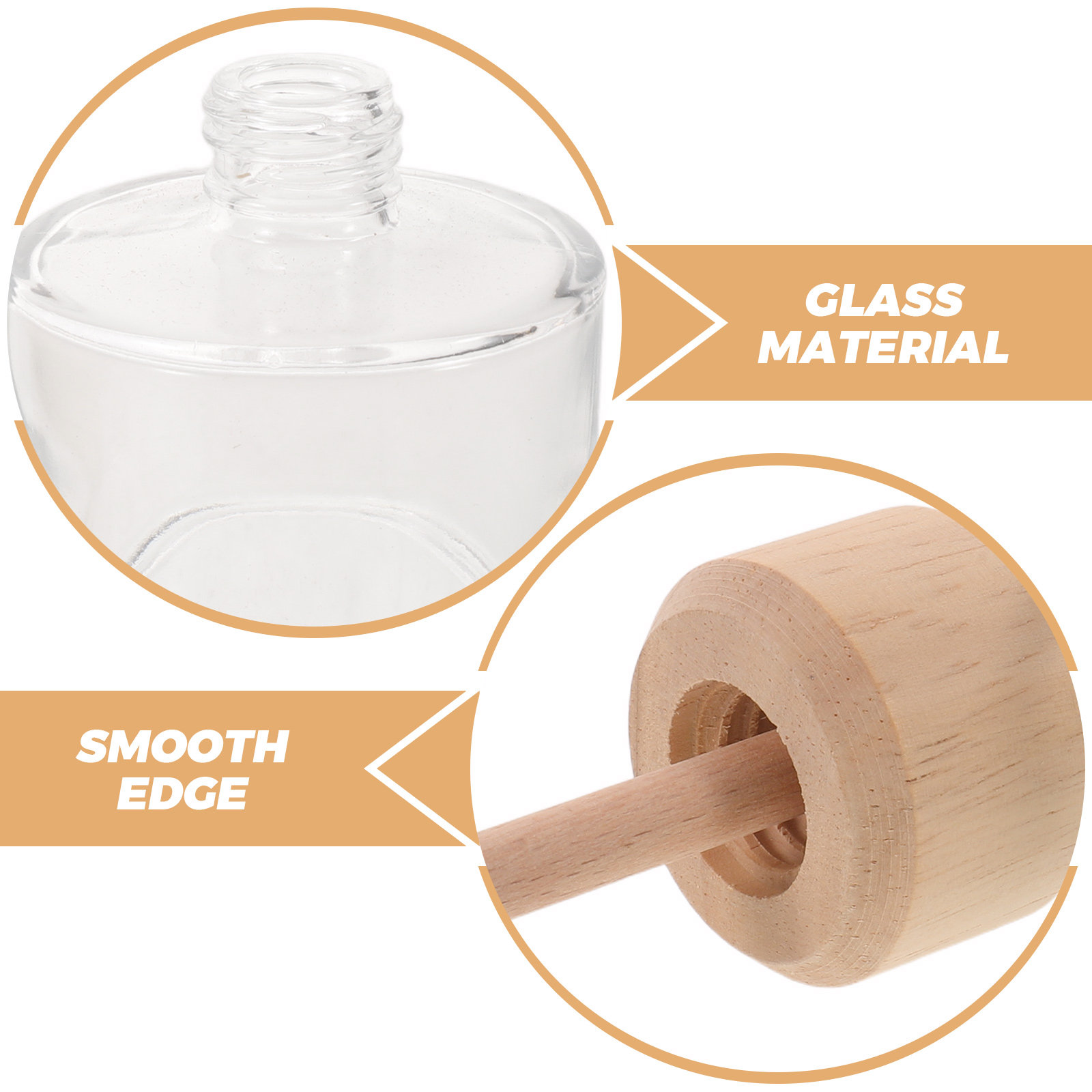 2Pcs Clear Glass Reed Diffuser - Home Fragrance Reeds ulasan dan harga